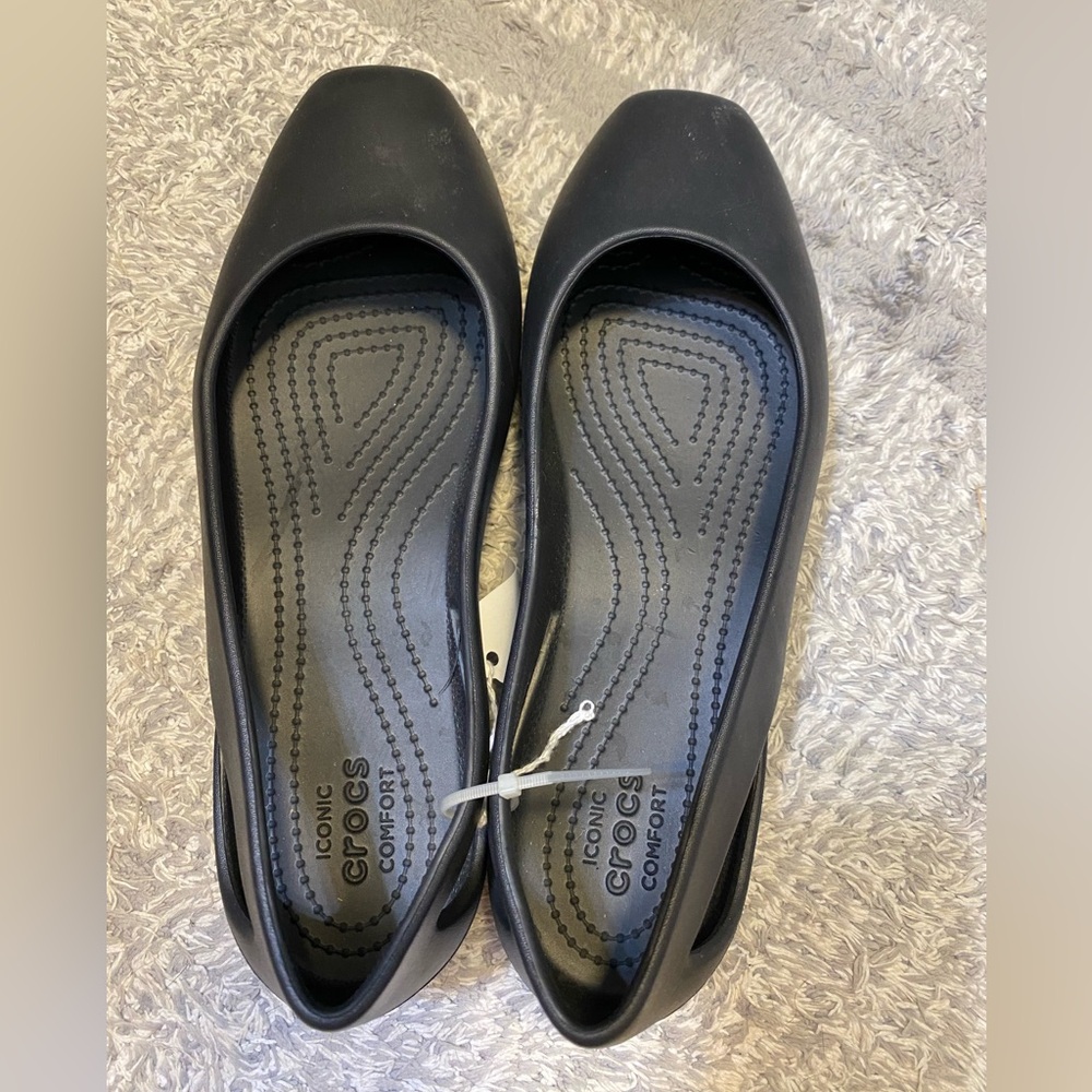 CROCS Women's Black Iconic Comfort Loafers